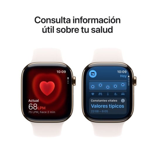 Apple Watch Series 11 GPS + Cellular 46mm OLED Titan Gold Rose M/L 5G IP6X SpO2 Pulsmesser Schlaftracker SOS