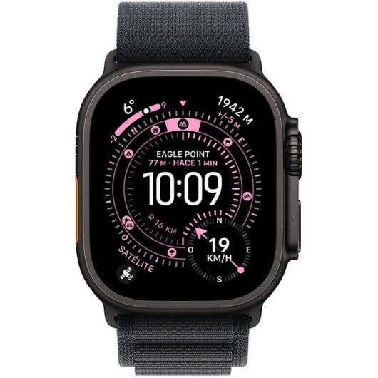 Apple Watch Ultra 3 GPS + Cellular 49 mm con cassa in titanio nero e cinturino Alpine Loop nero grande