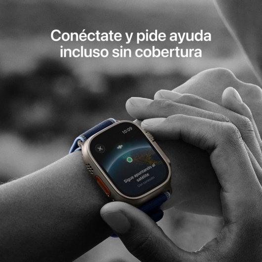 Apple Watch Ultra 3 GPS + Cellular 49 mm con cassa in titanio nero e cinturino Trail Loop nero/antracite M/L