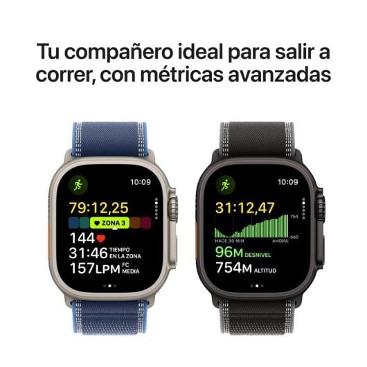 Apple Watch Ultra 3 GPS + Cellular 49 mm con cassa in titanio nero e cinturino Trail Loop nero/antracite M/L
