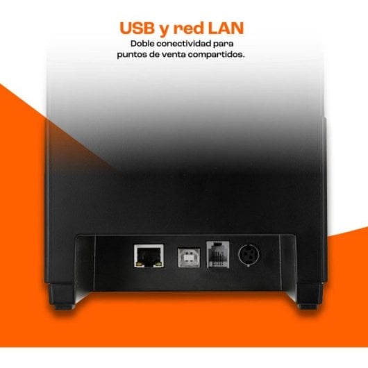 Impressora Térmica 80mm USB LAN Impressão Rápida Compacta QR Barcodes