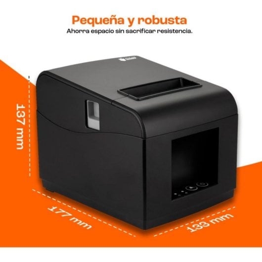 Impressora Térmica 80mm USB LAN Impressão Rápida Compacta QR Barcodes
