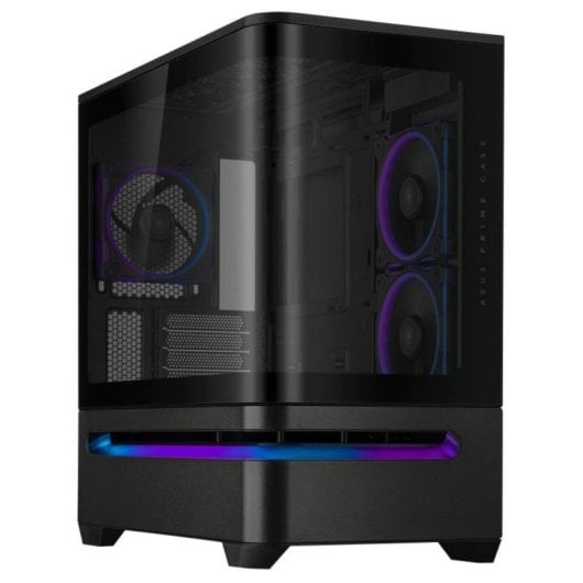 Caja Semitorre ASUS PRIME AP202 ARGB Negro Cristal Templado Micro ATX/Mini-ITX