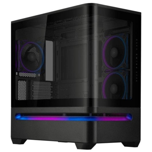 Caja Semitorre ASUS PRIME AP202 ARGB Negro Cristal Templado Micro ATX/Mini-ITX