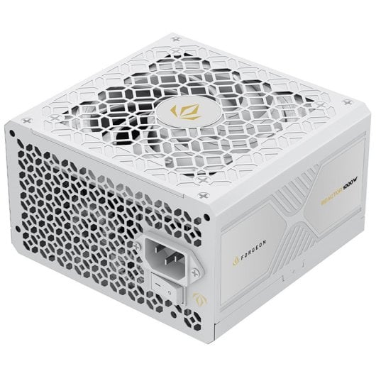 Forgeon Reactor 1000 Cybenetics Platinum ATX 3.1 PCIe 5.1 Full Modular Fuente de Alimentación Blanca