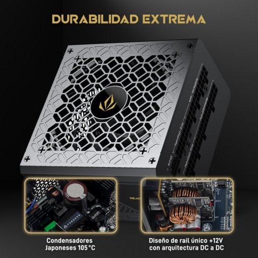 Forgeon Reactor 1000 Cybenetics Platinum ATX 3.1 PCIe 5.1 Full Modular Fuente de Alimentación Negra