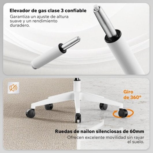 Silla ergonómica Sense7 Noxo respaldo malla reposabrazos abatibles gris y negro