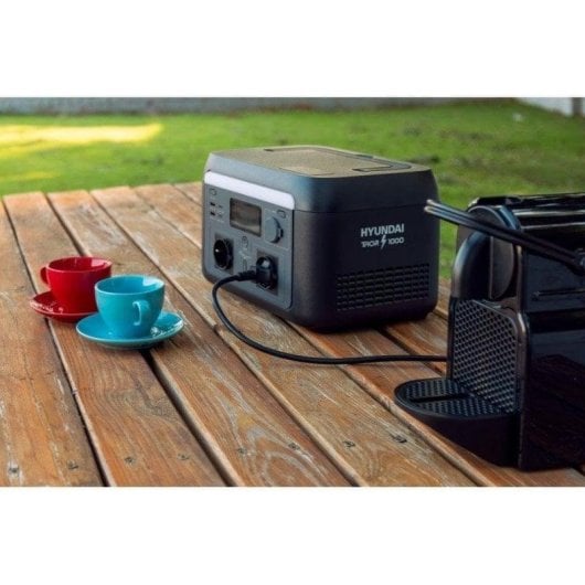Estación de energía portátil Hyundai Thor 1000 LiFePO4 614 Wh 1000W 1600W Pico Compatible Solar