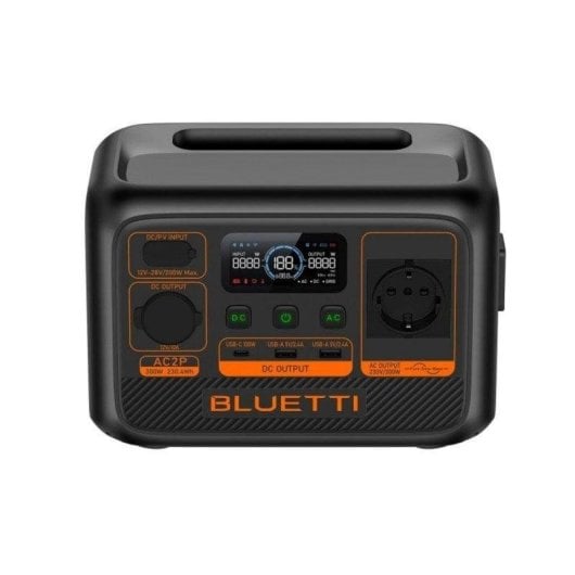 Energie-Station BLUETTI AC2P 230,4Wh 1 AC- 1 DC- 2 USB-Anschlüsse LiFePO4 Batterie LCD-Bildschirm App-Steuerung Solarladegerät-kompatibel
