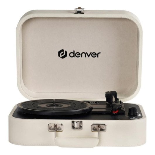 Denver VPL-130 platenspeler 2 x 1 W RMS USB AUX direct drive beige