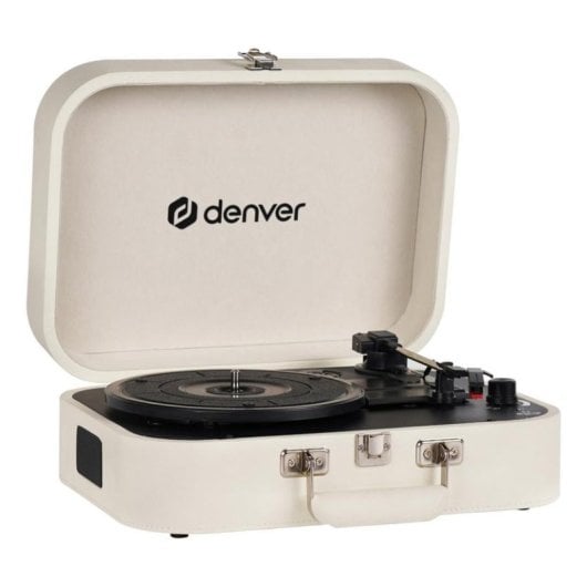 Denver VPL-130 platenspeler 2 x 1 W RMS USB AUX direct drive beige
