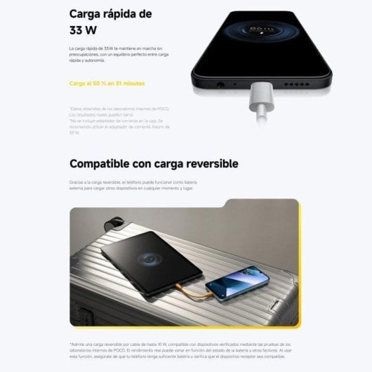 POCO C85 4G 8 Go 256 Go 6.9" Noir