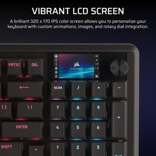 Corsair Vanguard Pro 96 Teclado Mecânico com Ecrã LCD e Teclas Macro (ES)