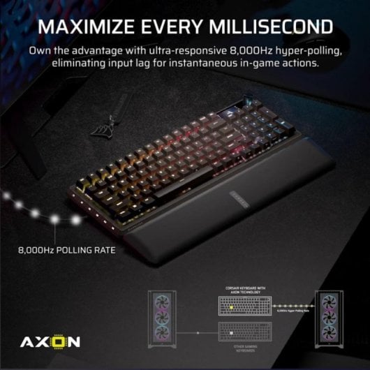 Corsair Vanguard Pro 96 Teclado Mecânico com Ecrã LCD e Teclas Macro (ES)
