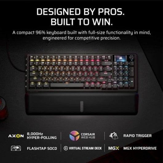 Corsair Vanguard Pro 96 Teclado Mecânico com Ecrã LCD e Teclas Macro (ES)