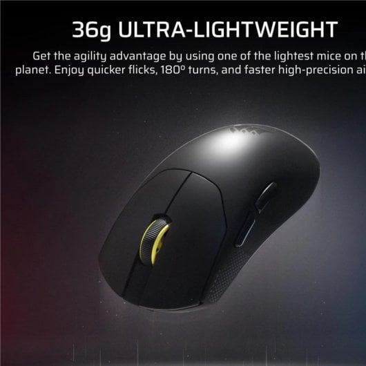 Corsair Sabre v2 Pro Ultraleichte kabellose Maus, 33000 DPI, 8000 Hz, Schwarz, 36 g, 70 Stunden Akkulaufzeit