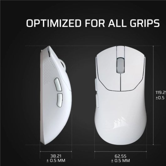 Corsair Sabre v2 Pro Ultraleichte kabellose Maus, 33000 DPI, 8000 Hz, Schwarz, 36 g, 70 Stunden Akkulaufzeit