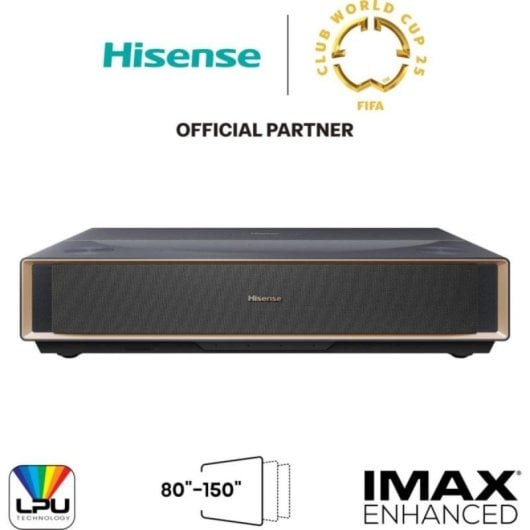 Projecteur Hisense PT1 UHD 4K 2500 Lumens 150" Laser DLP Smart TV Dolby Atmos 3D