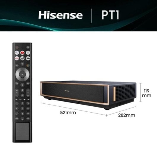 Projecteur Hisense PT1 UHD 4K 2500 Lumens 150" Laser DLP Smart TV Dolby Atmos 3D