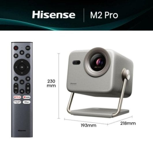 Beamer Hisense M2 Pro 4K UHD 1300 Lumen 200" Laser DLP Smart Dolby Atmos