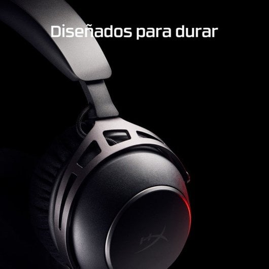 HyperX Cloud Alpha 2 Auriculares Gaming Inalámbricos con Base RGB y 250 h de Batería PC Negro