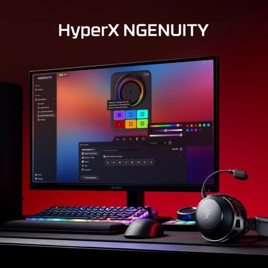 HyperX Cloud Alpha 2 Auriculares Gaming Inalámbricos con Base RGB y 250 h de Batería PC Negro