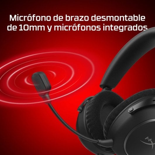 HyperX Cloud Alpha 2 Auriculares Gaming Inalámbricos con Base RGB y 250 h de Batería PC Negro