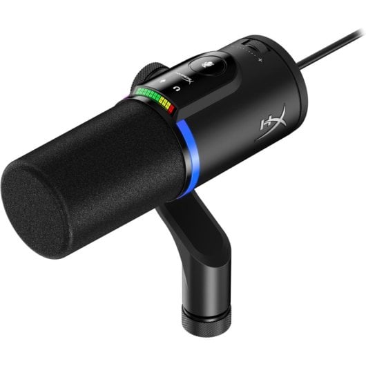 Microphone HyperX FlipCast USB XLR dynamique cardioïde filtre antipop noir
