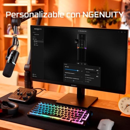 Microphone HyperX FlipCast USB XLR dynamique cardioïde filtre antipop noir