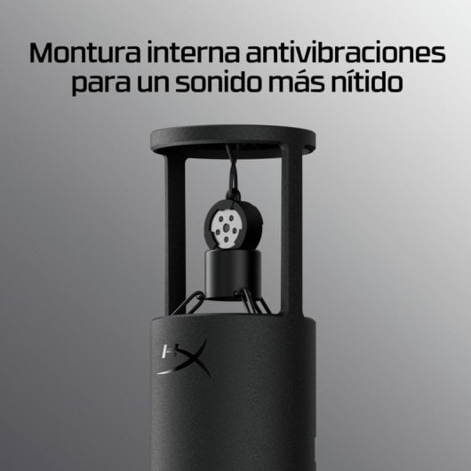 Microfono HyperX Solocast 2 USB cardioide nero con cavo da 2 m