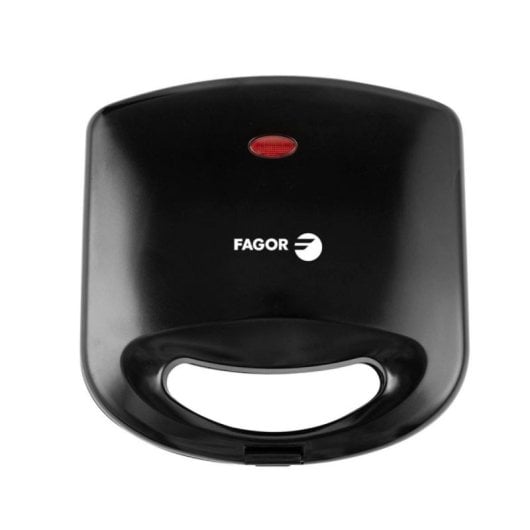 Sanduicheira Fagor FastCrisp FGE08010 750W Placa Antiadherente Compacta Preta