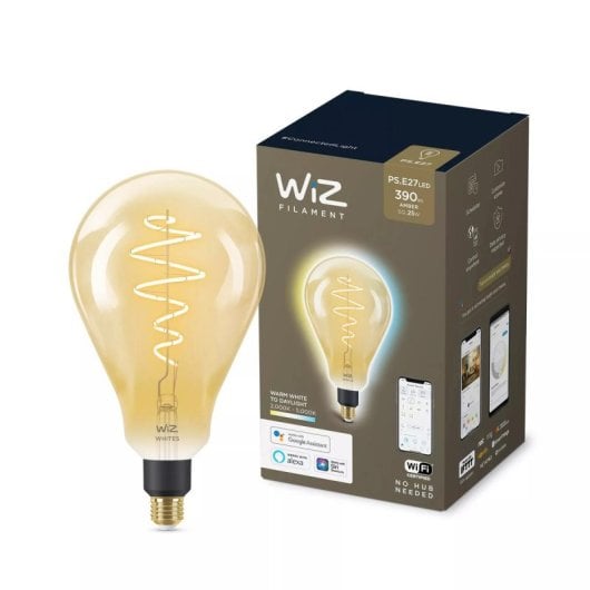 Ampoule connectée WiZ PS160 E27 25W filament ambre Wi-Fi dorée