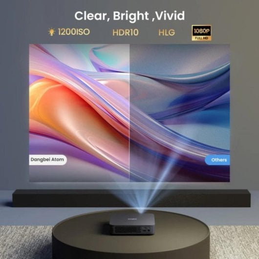 Projecteur Dangbei Atom FullHD 1200 Lumens 180" Laser DLP Smart Google TV Dolby Audio