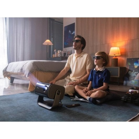 Proyector Dangbei MP1 Max 4K UHD 3100 Lúmenes 300" Triple Láser LED DLP Google TV Smart