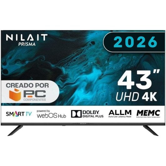 TV Nilait LED NI-43UD7004SWOS 43" UHD 4K Smart TV WebOS Controle Voz