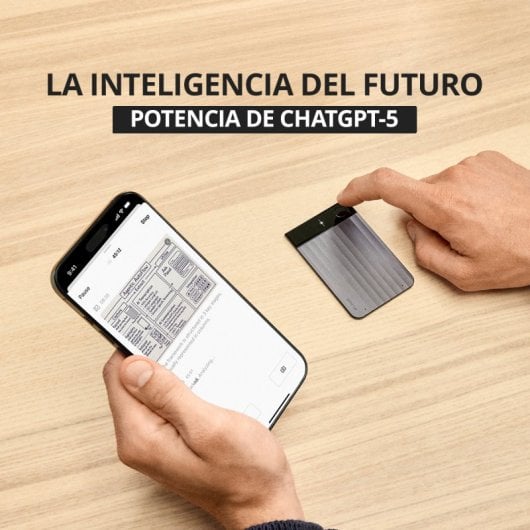 Grabadora IA Plaud Note Pro 64GB 4 Micrófonos AMOLED Dual Wi-Fi Bluetooth Aluminio Negro
