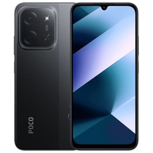 POCO C85 6GB 128GB 6.9" 120Hz Dual SIM 4G 6000mAh 33W 50MP IP64 Android 15 Negro