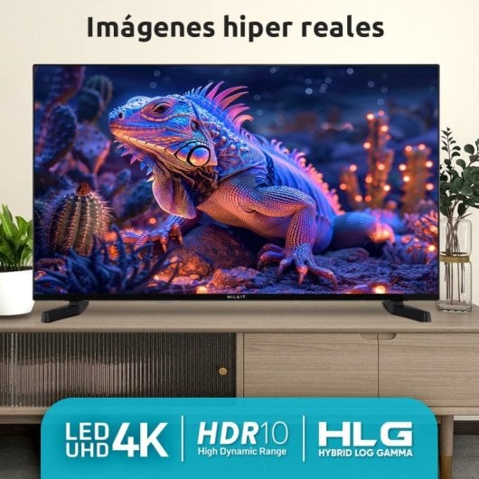 Nilait Prisma 43UD7004S 43" LED UHD 4K Smart TV VIDAA + Harmony Sound bar Barra de Sonido