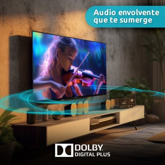 Nilait Prisma 43UD7004S 43" LED UHD 4K Smart TV VIDAA + Nilait Harmony Sound Bar Barra de Som 2.1