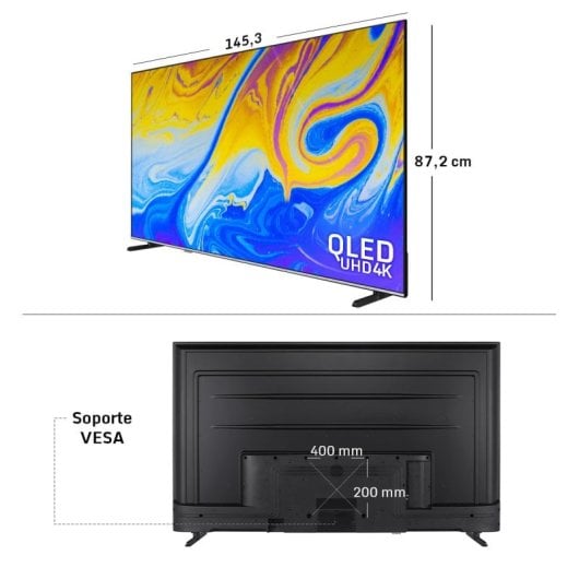 Nilait Luxe NI-65UD8004SE 65" QLED UltraHD 4K Smart TV VIDAA + Harmony Sound Bar Barra de Sonido 2.1