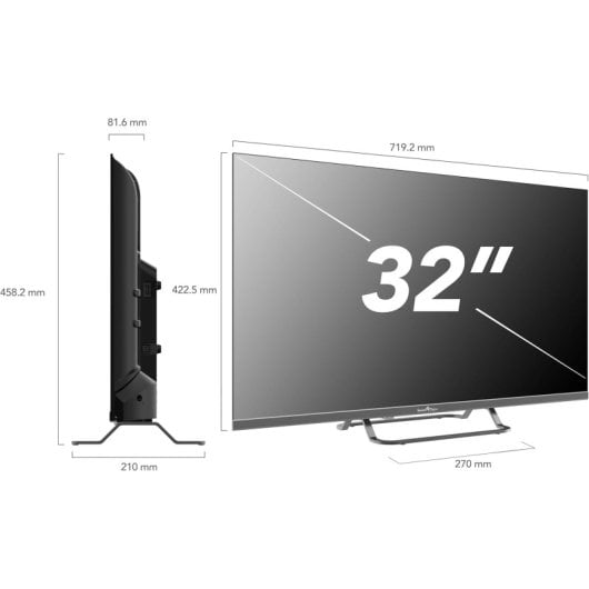 TV Smart Tech QLED 32QW01V 32" Full HD webOS Dolby Audio WiFi Bluetooth HDR10
