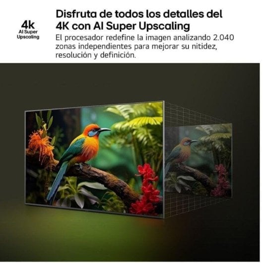 TV LG QNED AI 50QNED81A6A 50" 4K UltraHD 60Hz Smart TV WebOS HDR10 Dolby Digital Plus