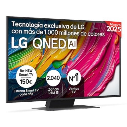 TV LG QNED AI 50QNED81A6A 50" 4K UltraHD 60Hz Smart TV WebOS HDR10 Dolby Digital Plus