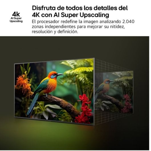 TV LG QNED 43QNED81A6A 43" 4K AI Smart TV HDR10 Dolby Digital Plus Local Dimming