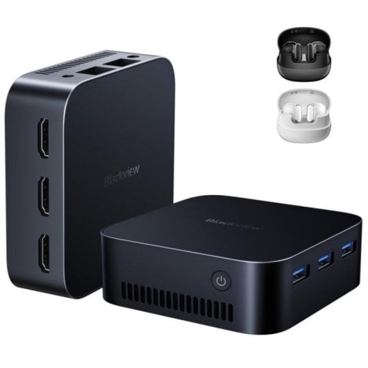 PC Sobremesa Blackview MP80 Intel N97 16GB 512GB SSD Triple HDMI WiFi5 VESA