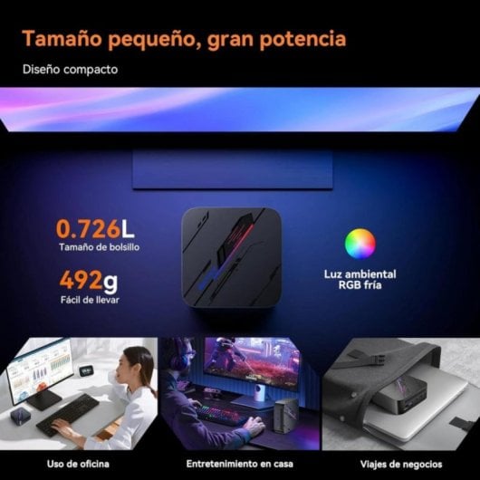 PC Desktop Blackview MP100 AMD Ryzen 7 5825U 32GB 1TB SSD Triple 4K Wi-Fi 6