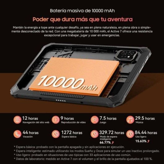 Tablet Blackview Active 7 4G 11" 8GB 128GB Negro