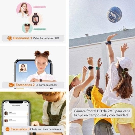 Smartwatch Imoo Z1 Reloj Inteligente Niños GPS IPX8 4G Vídeollamada HD Verde