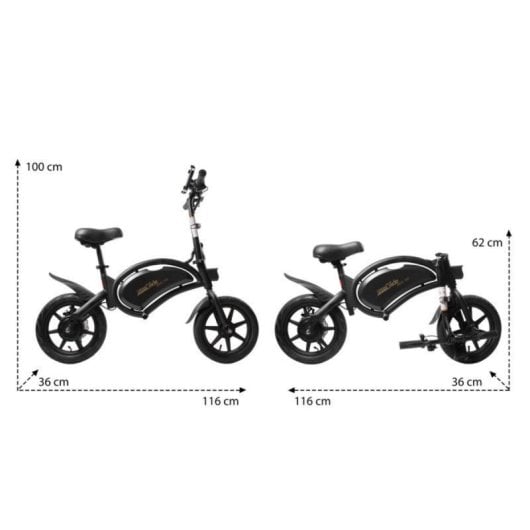 Bicicletta elettrica URBANGLIDE BIKE 140S 250W 14" Pieghevole App Bluetooth LED