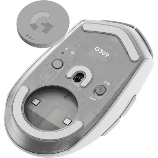 Maus Logitech kabellos 2560 DPI Gaming Weiß Bluetooth Multigeräte PTFE-Füße